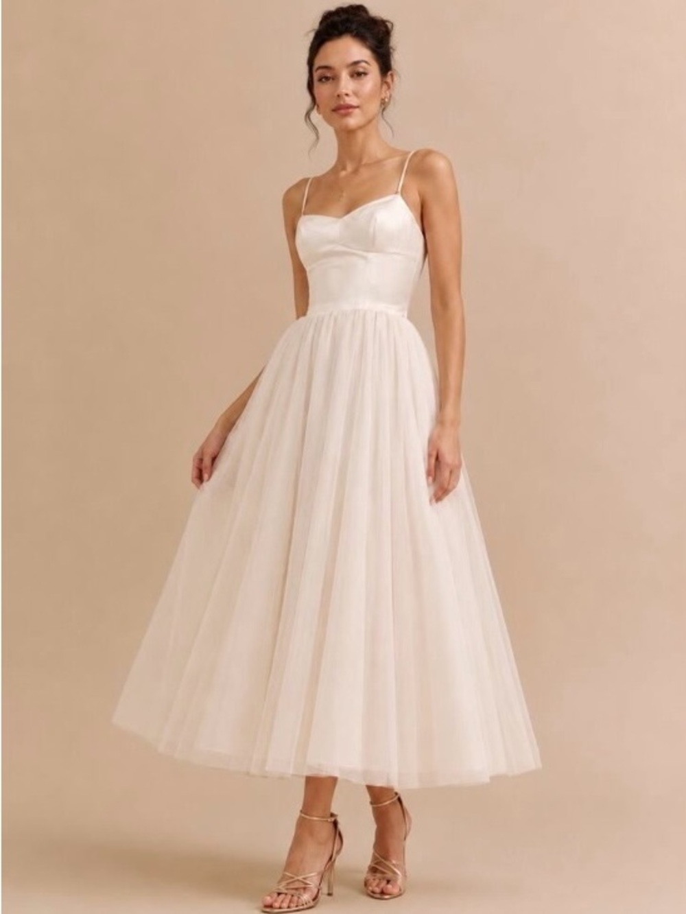 Reformation Alouette Fior Di Latte Double Dress